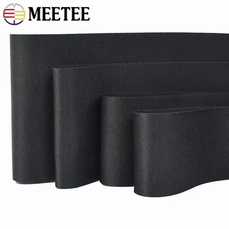 5M 10-100mm nastro in Nylon nero cinghia per zaino collare per animali cintura di sicurezza fascia per nastro borsa fai da te abbigliamento accessori per cucire