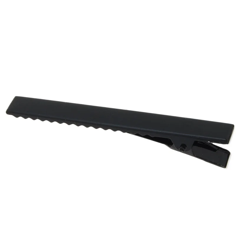 

75mm Metal Alligator Hair Clip with Teeth,Black color,9.5mm width,20pcs/lot-C4497