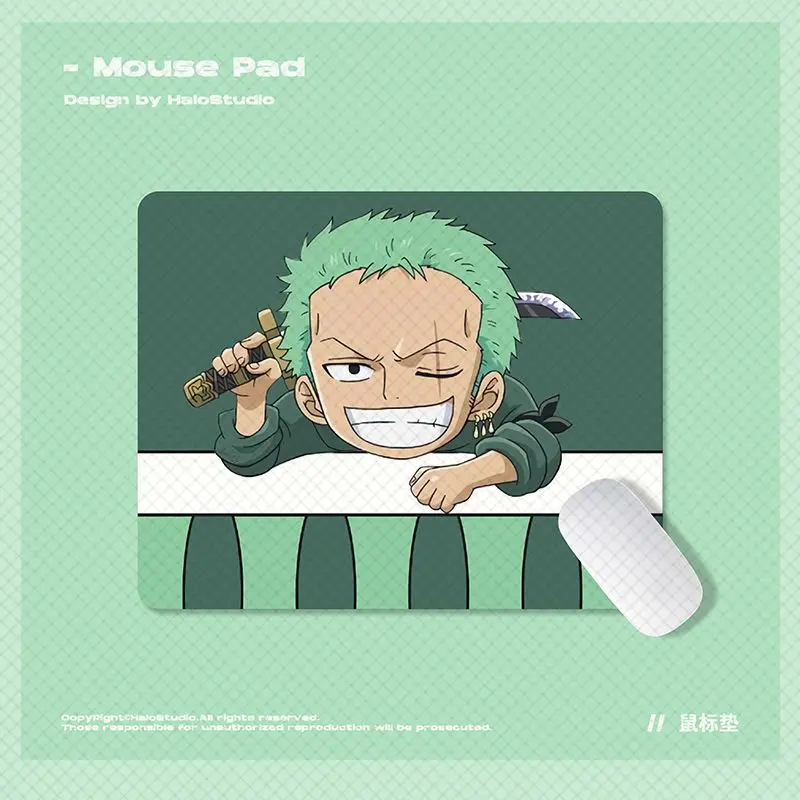 One Piece Animation Peripheral Kawaii Luffy Zoro Chopper Sanji Cute Mouse Pad Cartoon Keyboard Game Table Mat Gift Wholesale