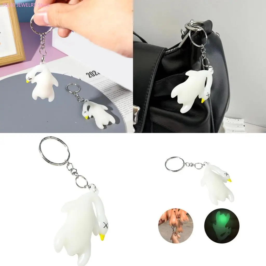 

62KE ультрафиолетовое обесцвечивание брелок с уткой, подвесной орнамент для автомобилей и сумок