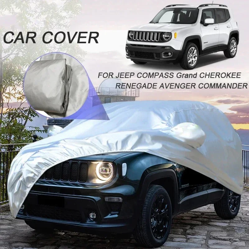

Car Cover For JEEP AVENGER,CHEROKEE,COMMANDER,COMPASS,PATRIOT,RENEGADE,WAGONEER,dustproof, uv resistant, and waterproof