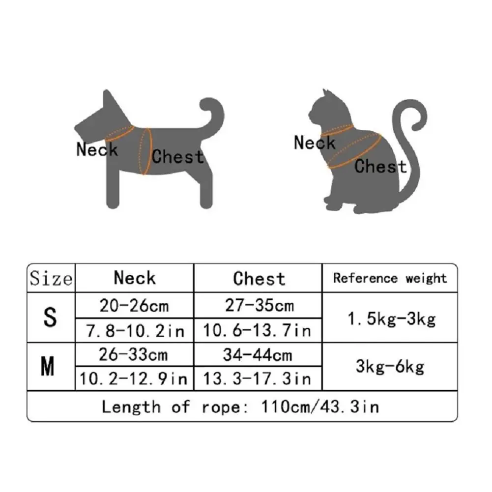 Dog Leash Cute Vest for Small Pets Kittens Undershirt Type Breathable Adjustable Chest Harness Outdoor Walking Pet Supplies