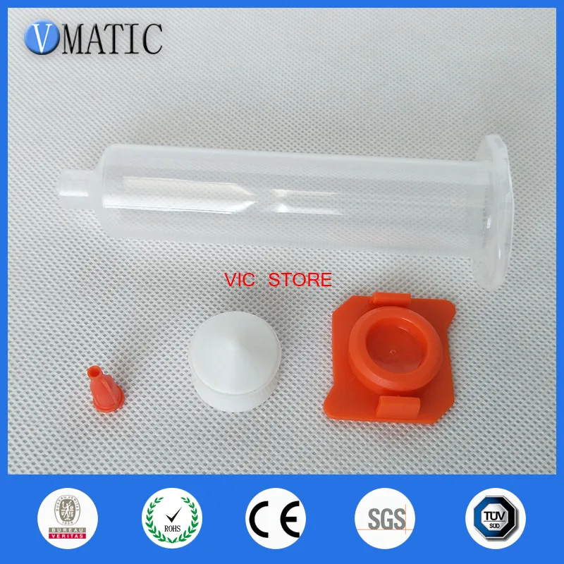 Free Ship Wholesale 3/5/10/30/55 Cc / Ml Liquid Glue Dispensing Pneumatic Syringe Barrel/Piston/Syringe Tip Stopper/End Cover