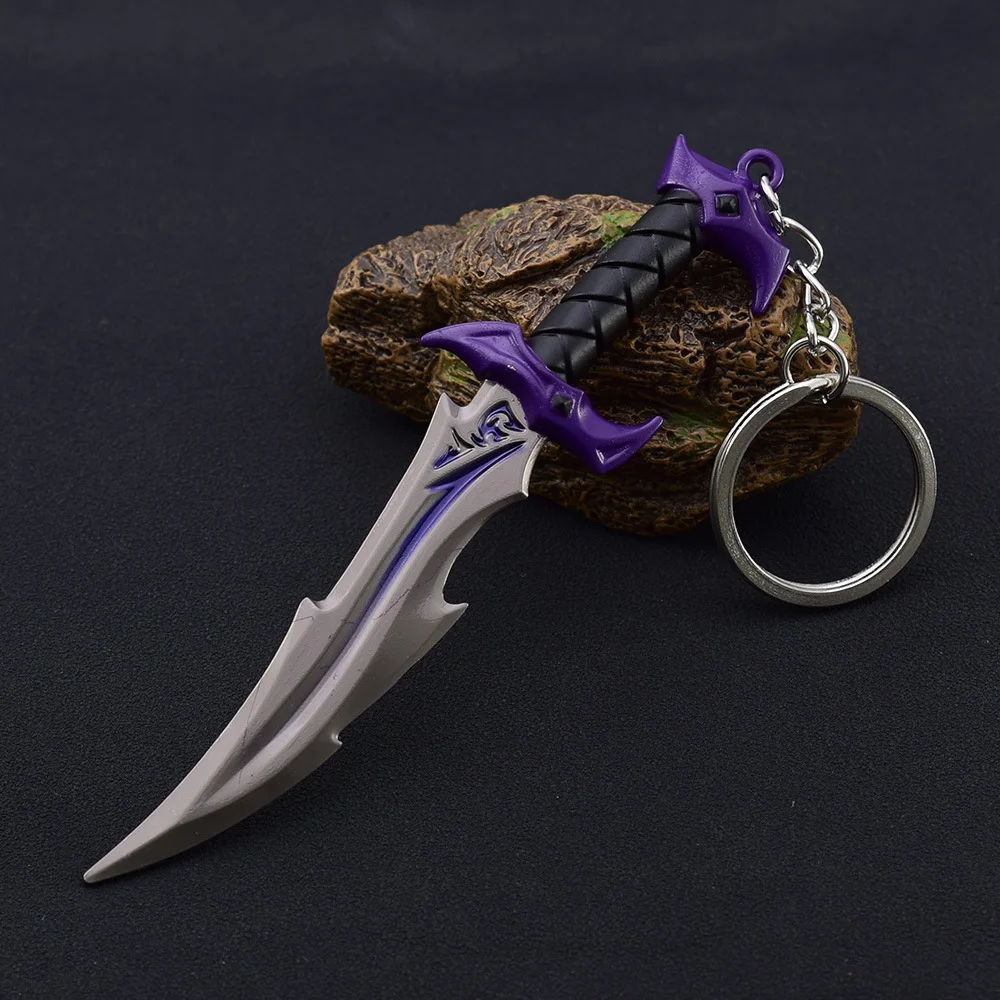 Llaveros de pistola Valorant de 12cm, cuchillo de garra de campeonato Prime Karambit, accesorios de moda para hombres, llaveros duraderos de Metal, regalos