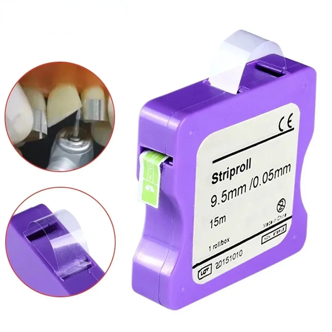 1roll Dental Matrix Bands 5/6/7/9.5mm Stainless Steel Resin Matrice Strip Tooth Restoration Dental Contouring 0.025/0.04/0.05mm view 4