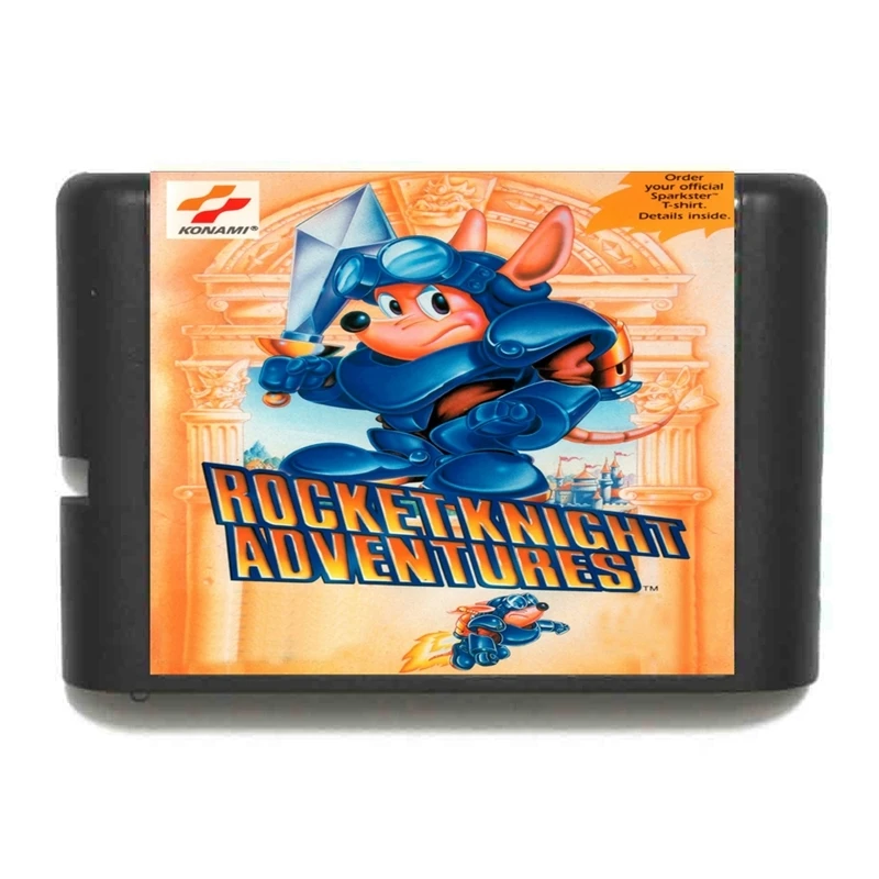 New Arrival Rocket Knight Adventures 16bit MD Game Card For Sega Mega Drive For Genesis