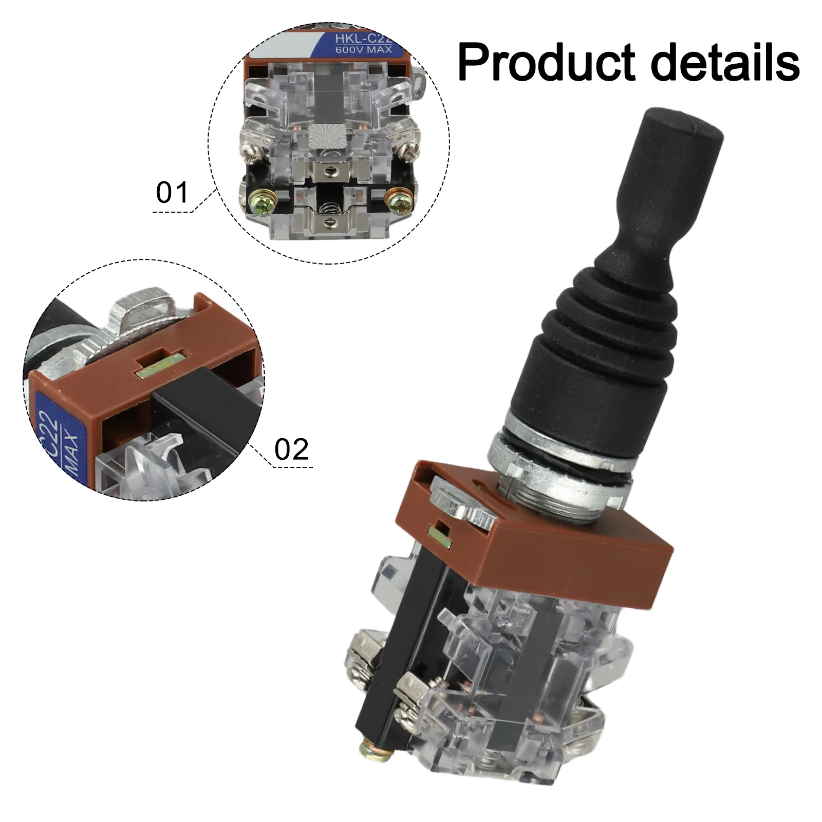 Verfijnde joystickcontroller biedt betrouwbare prestaties over een bereik van industrie. Nominaal stroomopties beschikbaar