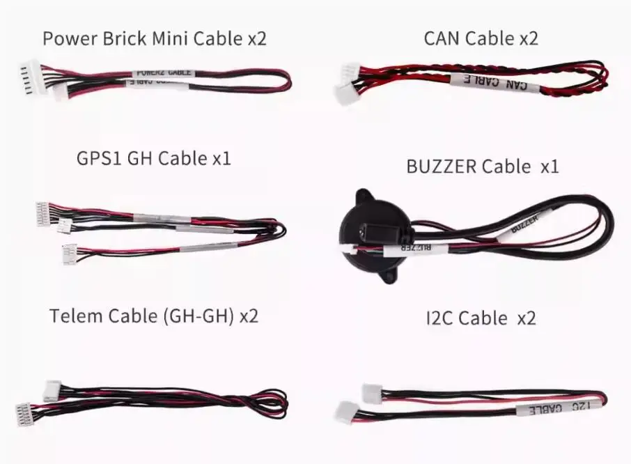 

Pixhawk2.1 Cable Set Power/GPS/Cube TELEM I2C USB Cables wire FOR Pixhawk2.1 (Cube) DF13 JST MOLEX