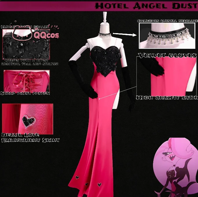 ¡nuevo-honkai-hazbin-hotel-2-angel-dust-cosplay-disfraces-elegantes-y-hermosos-para-fiesta-de-carnaval-conjunto-completo-qqcos-s-xxxl
