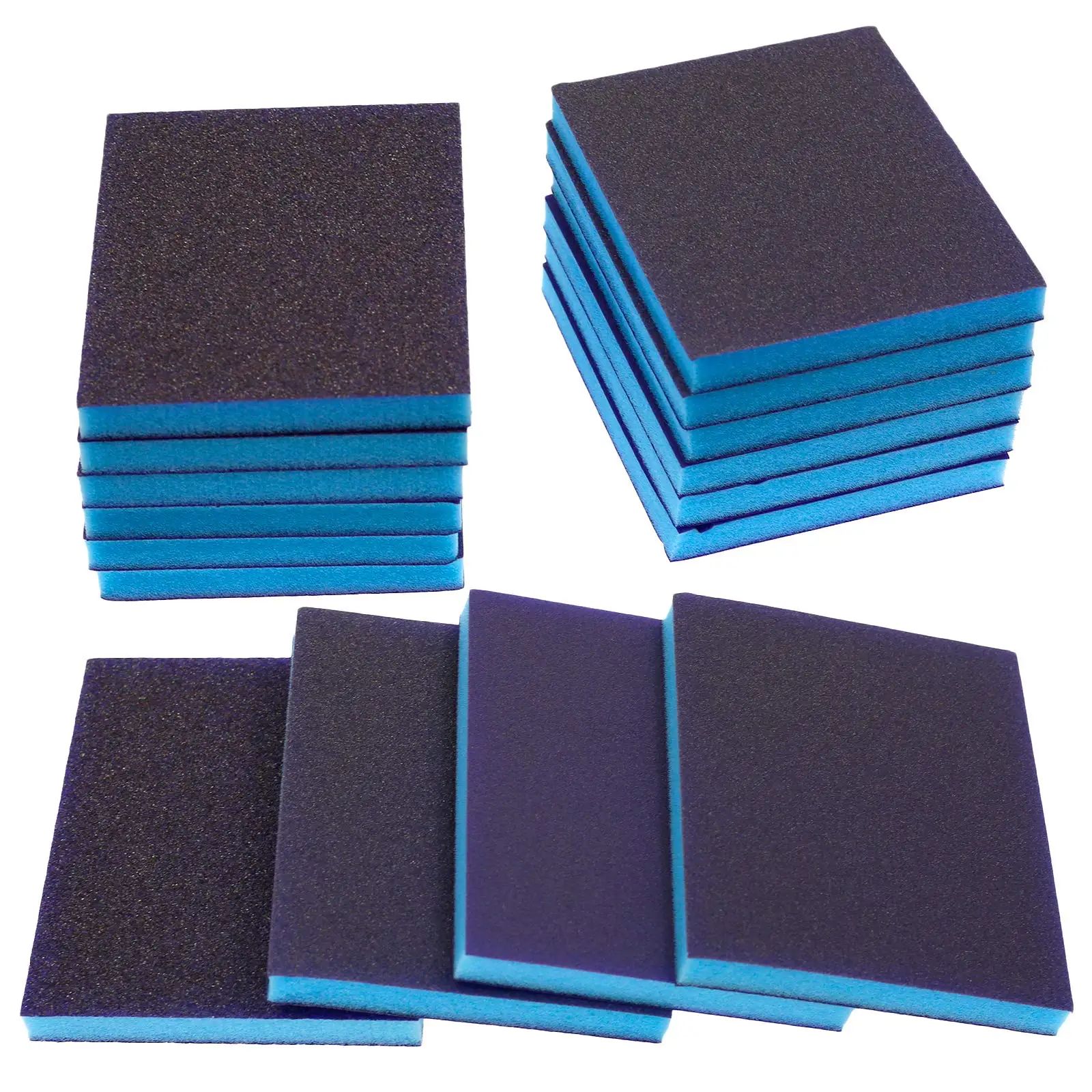 

Шлифовальные блоки, моющиеся и многоразовые, зернистость 80/100/120 ~ 220, влажная и сухая наждачная бумага, губка для дерева, металла, мебели, краски и гипсокартона