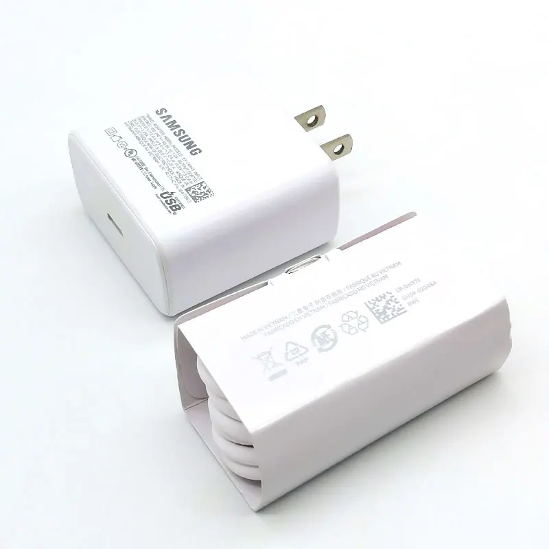 For Samsung 45W US Plug Charger Super Fast Charge Adapter For Galaxy Z Flip Fold 6 5 4 3 2 S20 S21 S22 S23 S24 Note 20 Ultra 10