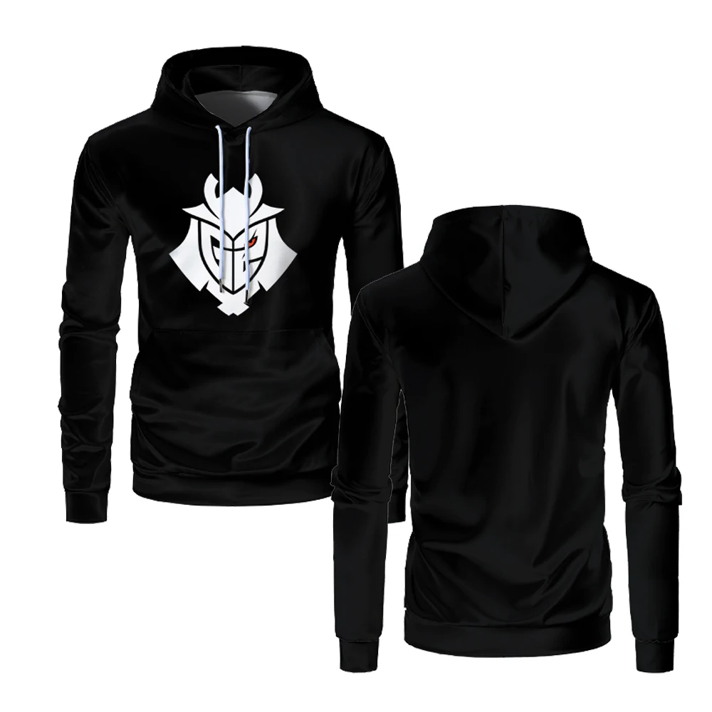 G2 Esports Jersey Mens felpa con cappuccio CS GO Dota2 LOL Team Games Contest Uniform Sports Fashion oversize Boys Fans Pullover felpe