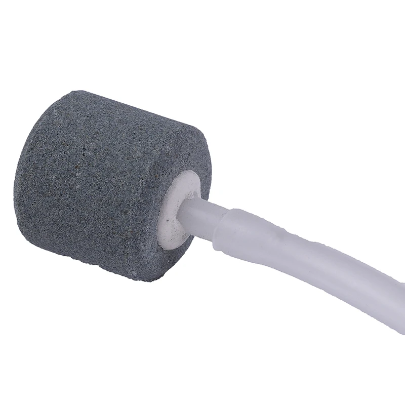 New 2Pcs Aquarium Accessories Air Bubble Stone + Soft Tube Hose for Air Pump Compressor