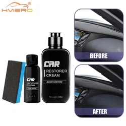 Car Restorer Agent 30/100ml Auto Plastic Leather Refurbishment Washable Interior Refresh Dashboard Surfaces Care Dustproof Tools