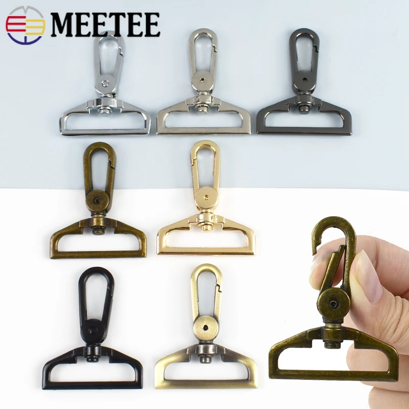 

5Pcs Meetee 25/32/38mm Metal Buckle Rotating Lobster Buckles for Keychain Clasp Handbag Strap Hang Hook DIY Hardware Accessories