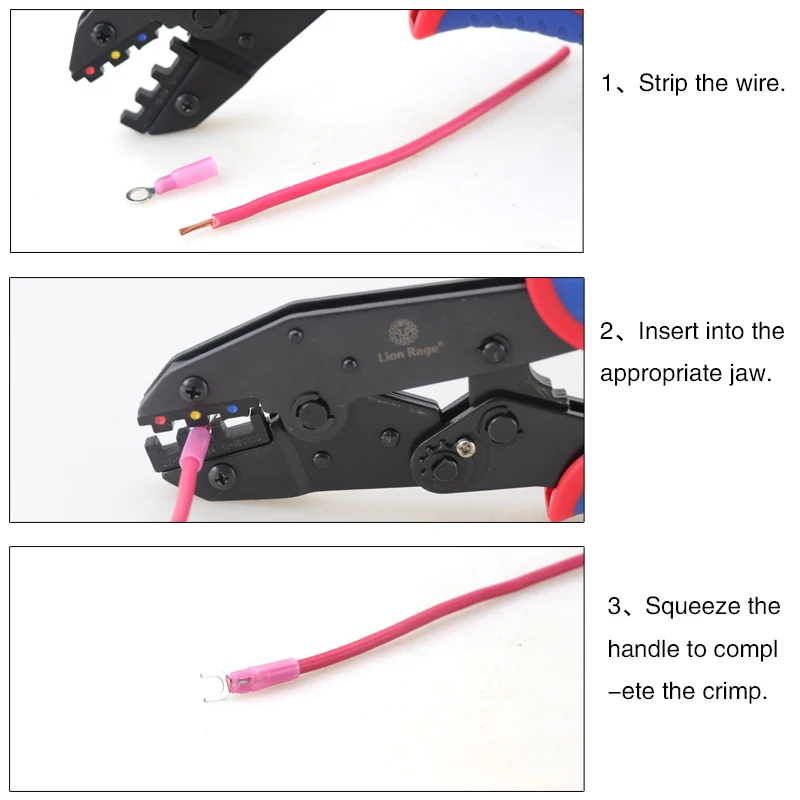 Elektrische Verkabelungs-Crimpzange der HS-125 BHT-Serie – Crimpwerkzeuge für Heimwerker-Klemmen, Handwerkzeuge zum Crimpen von Drähten – Detail 9