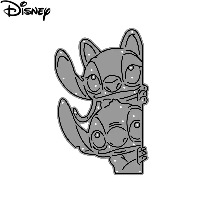 Metalowe wykrojniki Disney Stitch i Angel Pink And Blue Stitch do dekoracji DIY Scrapbooking Paper Craft Cards