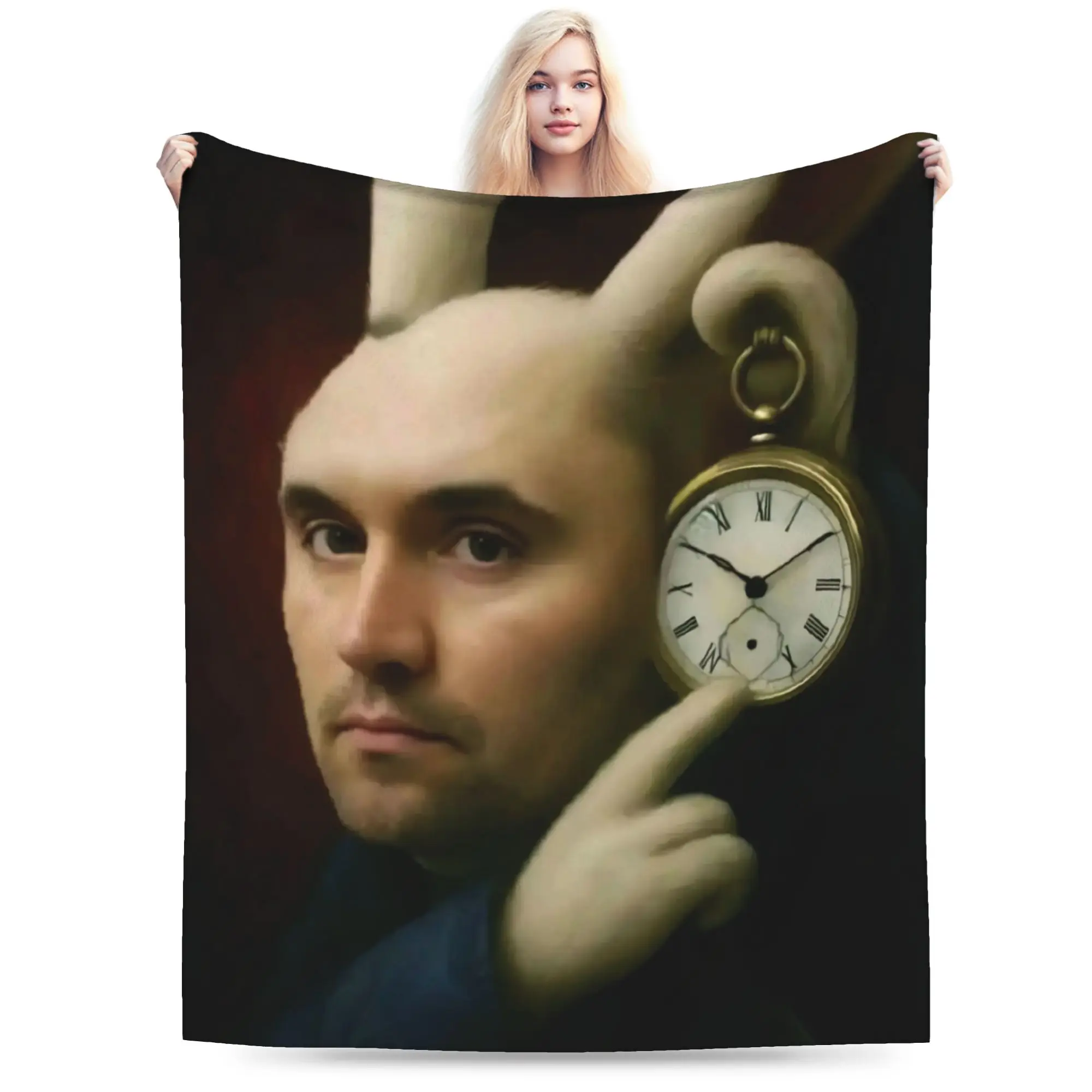 Comfort Charlie Kirk Funny Meme  Blanket Merch Bedding Decorative  Throw Blankets Warm Coral Fleece Plush for Outdoor