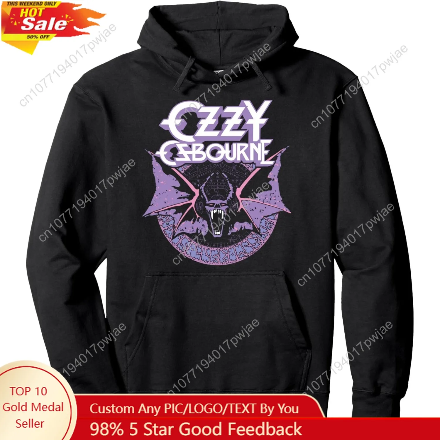 

Ozzy Osbourne - Pastel Bat Pullover Hoodie