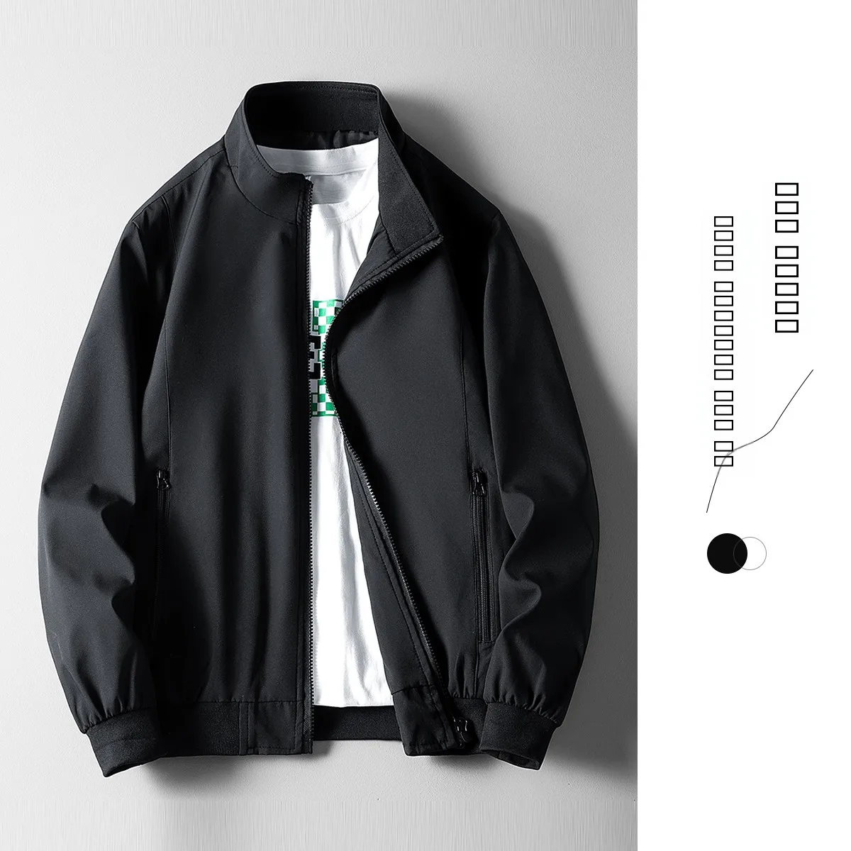 

Мужское повседневное пальто-туэт с воротником-стойкой, весенне-осеннее пальто для отдыха, новая модель, облегающее пальто среднего возраста и ли