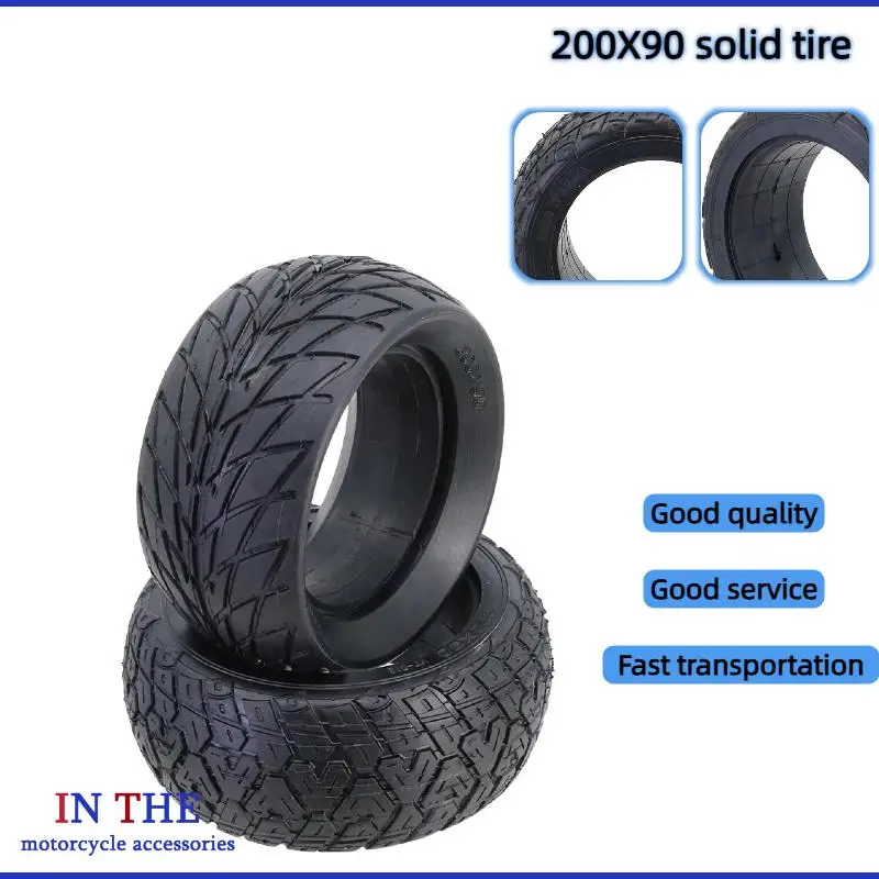 high-quality NEW 200x90 Explosion-Proof & Durable Non-Inflatable Solid Tires: Tailored for Electric Scooters Balance Bikes
