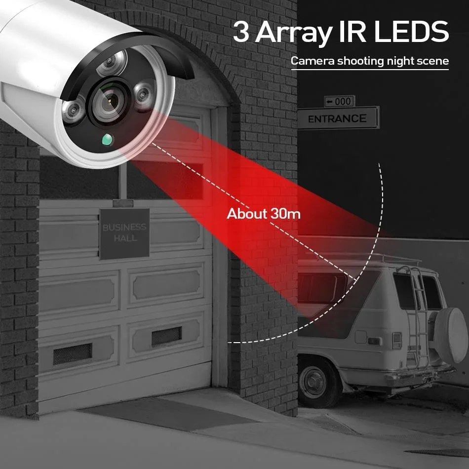 PIRスマート人型検知CCTV IPカメラ音声ビデオ録画セットウルトラHD H.265 POE NVR CCTVセキュリティシステムキット