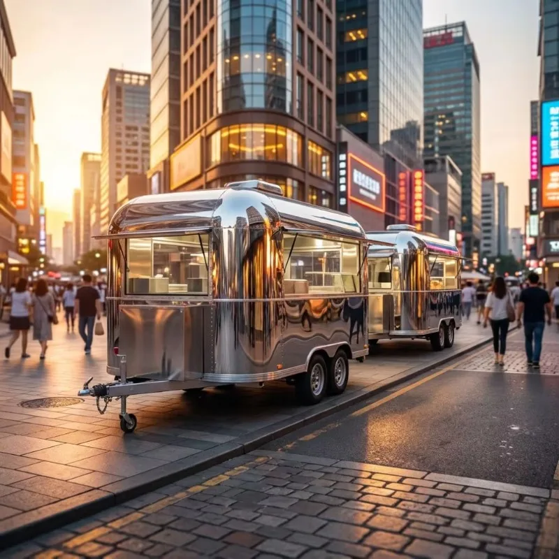 Original Customized Food Truck with Full Kitchen Multi Color Mobile Food Trailer Best Price