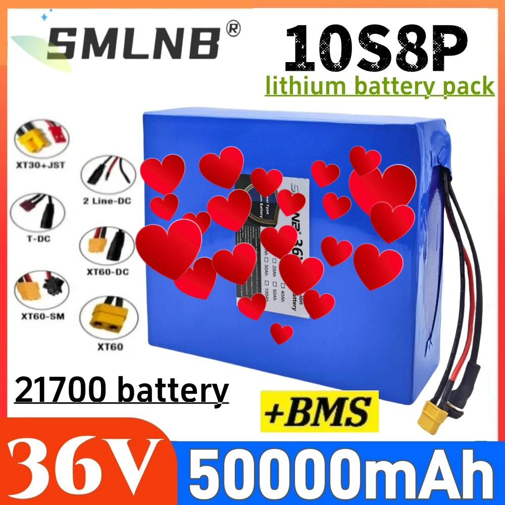 36V 50Ah 10S8P 21700 lithium battery pack, uitable for Scooters, bicycles, various modes of transportation