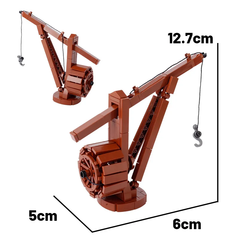 MOC Stone Thrower Model Building Blocks Medieval Military Castle Siege Ballista Bow Carrier Weapons Bricks Toys Boys Gift