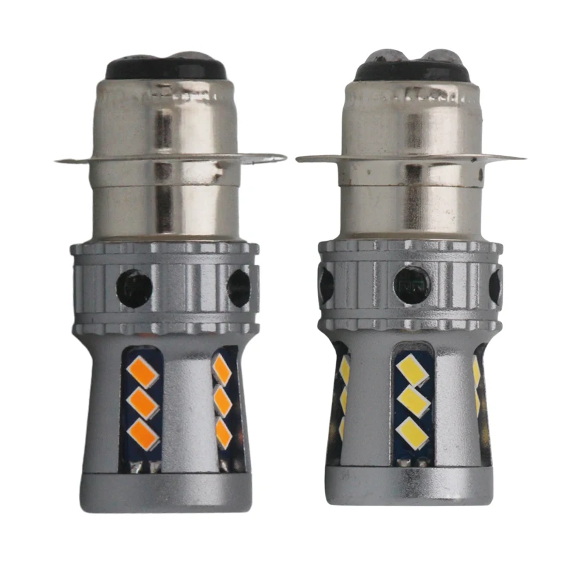 

Ampoule Universal 2000LM Super LED Headlight Bulb P15D H6 PX15D Motorcycle Lamp White Yellow Scooter Motobike Lens Headlights