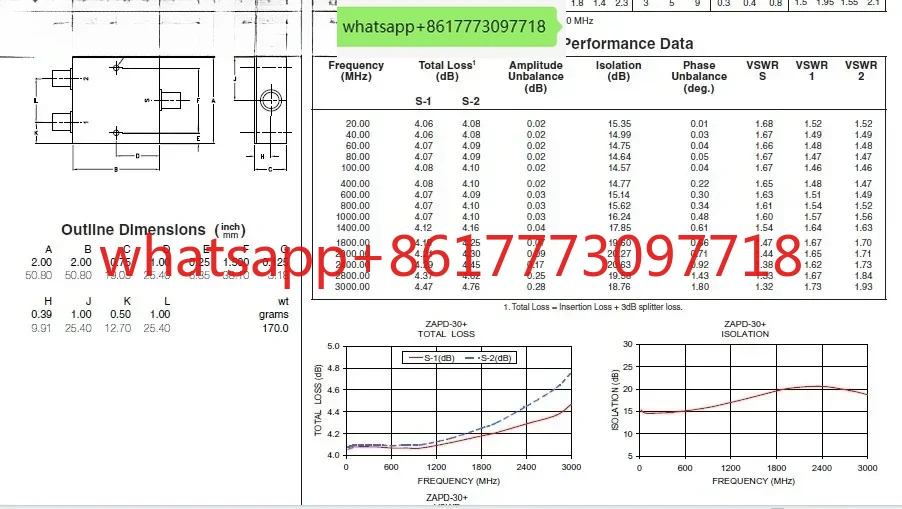 two-way one-point two-power divider RF coaxial power divider