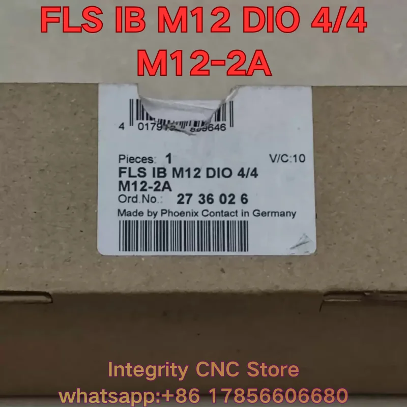 Second-hand FLS IB M12 DIO 4/4 M12-2A PLC module 2736026 functional test is normal