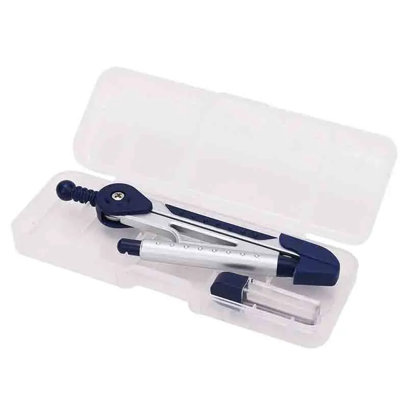 Deli-Aluminum Compass Set, Desenho Bússolas, lápis mecânico, Ferramentas de Redação, Material Escolar, 8616