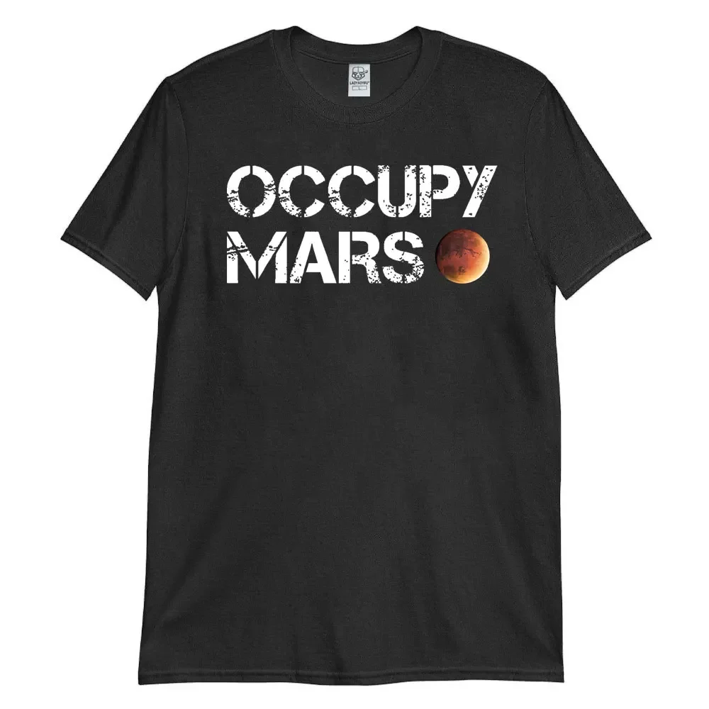 Occupy Mars Astronomy Space Explorer Rocket Science TShirt OCCUPY MARS As Worn By Elon Musk Funny Tee Elon Mars Shirt
