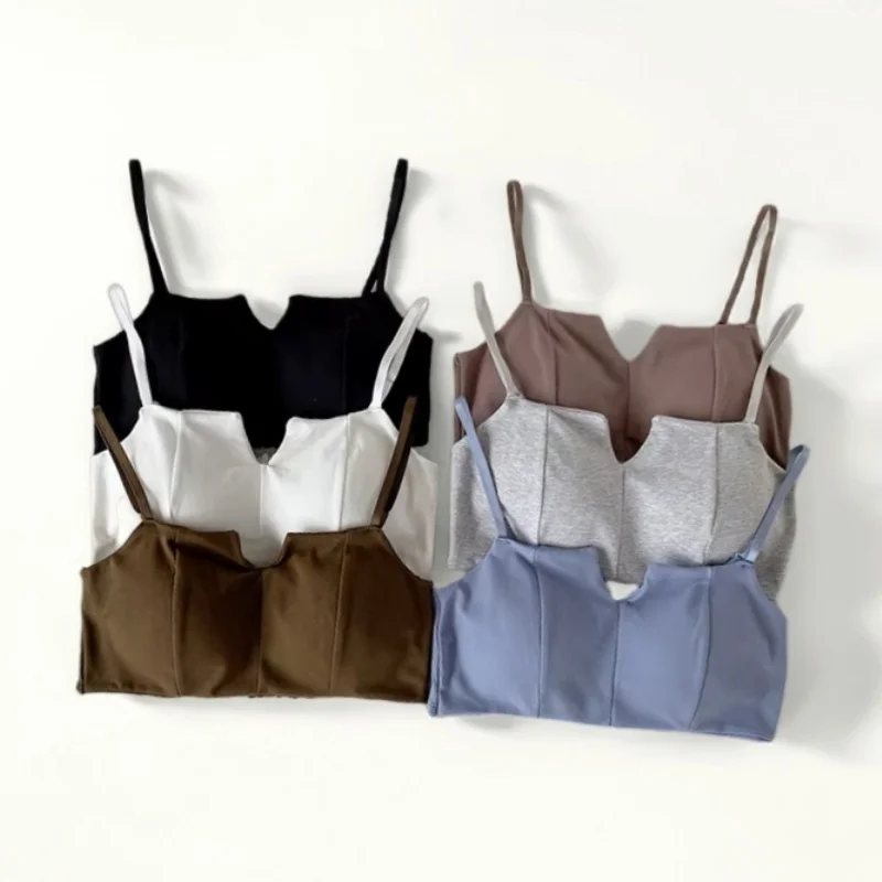 Push Up Bras For Women Sexy Lingerie Square Neck Bra Crop Top Comfy Cotton Bra Female Underwear Wireless Brassiere Intimates
