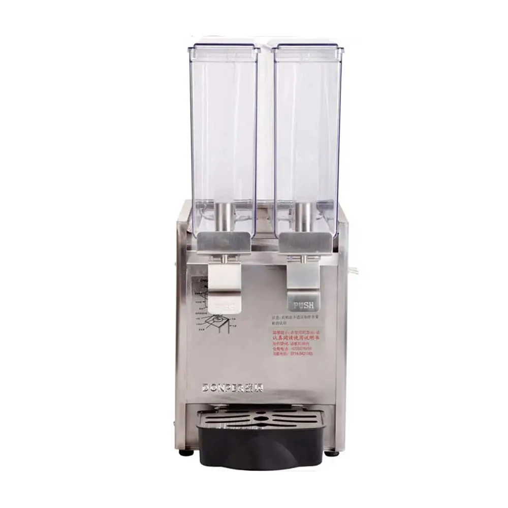 

Commercial 8L*2 Jars Stainless Steel Drink Beverage Cold Hot Juicer Automatic Drink Juice Dispenser