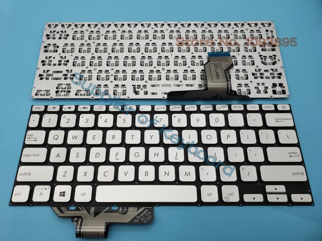Teclado Latino español/inglés plateado/negro para Asus X420F X420FA X420U X420UA A420F A420U A420UA S420 S420UA P1411F P1411FA, nuevo
