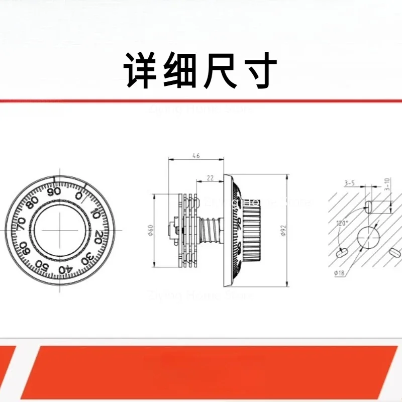 

Ретро безопасный замок сокровища, четыре пластинчатый механический комбинированный сейф/флейловый шкаф/коллекционный шкаф с паролем