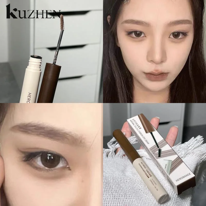 【HERORANGE 】 جل صبغ محسن للحواجب مقاوم للماء يدوم طويلاً وسريع الجفاف وصبغ الحاجب وشم ملون كريمي للحواجب ومستحضرات التجميل #1