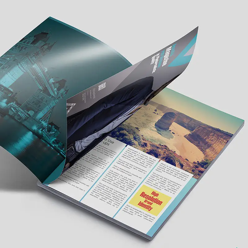 High Quality Magazine Custom Book Catalog Booklet Brochure Company Flyers Printing Offset Printing