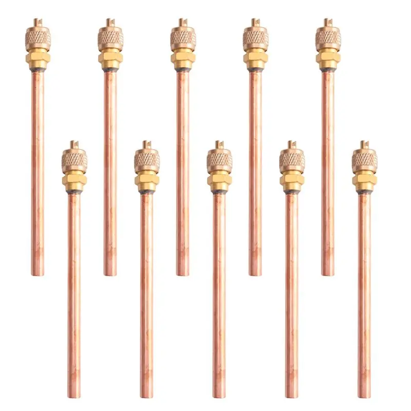 

BAAU 10 Valve 1/4 Inch SAE X 1/4 Inch OD X 4 Inch Stem Core AC Refrigeration