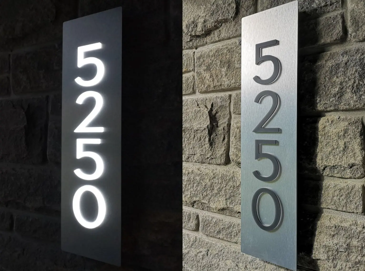 Apartment House Number Villa House Number Customized House Number Digital House Number Logo Luminous Word Signboard