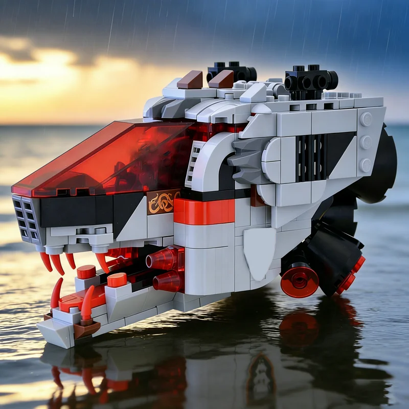 401 Uds. MOC Space Wolftron Pack modelo líder bloques de construcción juguetes de arquitectura idea regalo de Navidad ladrillo educativo creativo niños