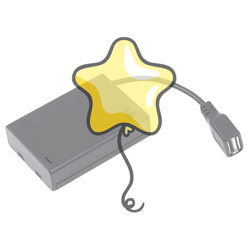 DC4.5V Portable Mini AA Battery Holder Storage Box Case USB Power Supply Battery Box For 5050 3528 2835 LED Strip Light