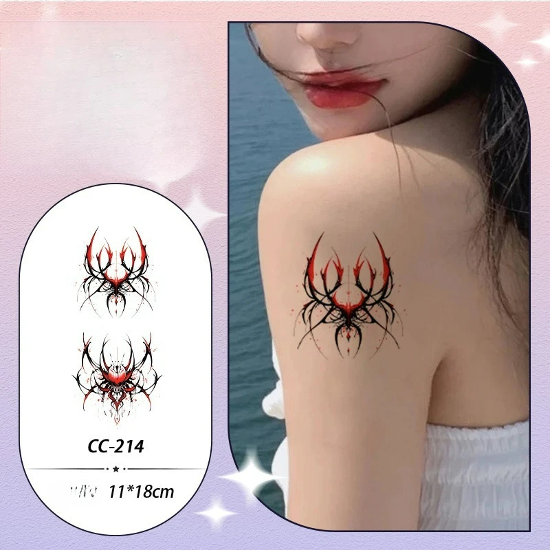 

Spider tattoo stickerTemporary Tattoos for Women,Waterproof Long-Lasting,Fake Tattoo