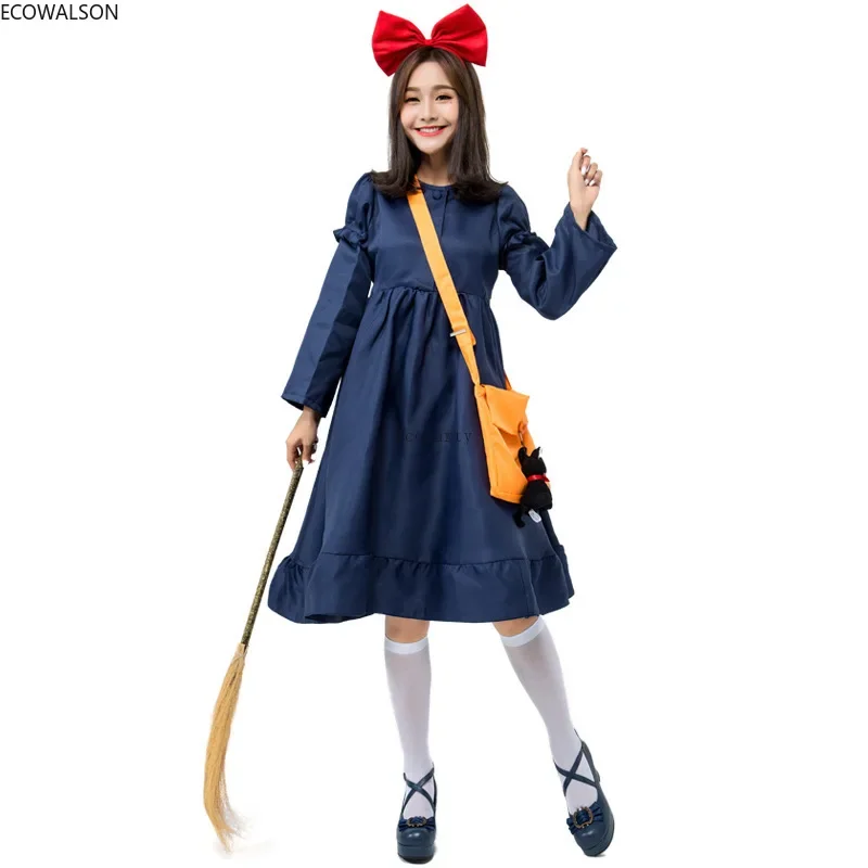 Kiki\'s Delivery Service Kiki Exported To Japan Cosplay Costumes for Adults Minimalist Japanese Witch Little Witch Clothes Toys30