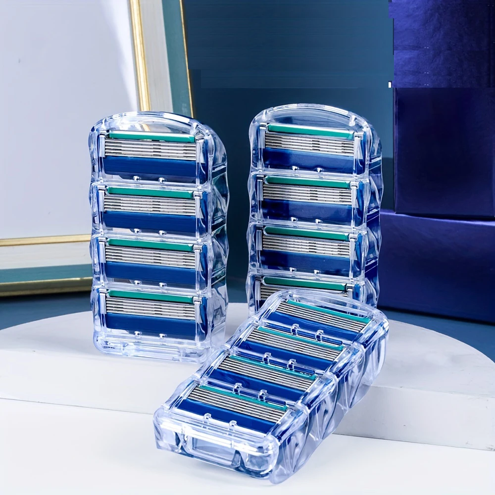 

5 Edge Safety Razor For Men, Nostalgic Long Handle 5 Stainless Razor Blades, Reusable Wet Shave Tool For Smooth, Close Shave