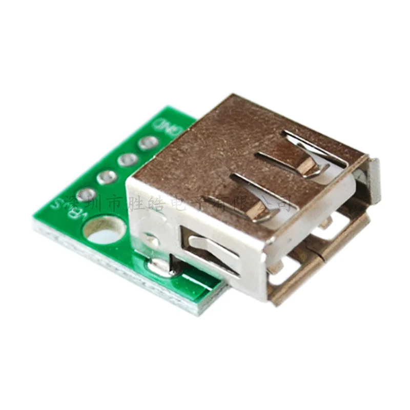 10 Buah Diy USB 2.0 Betina Ke 4P DIP Switch 2.54MM Konverter Adaptor Papan PCB untuk Konektor Arduino