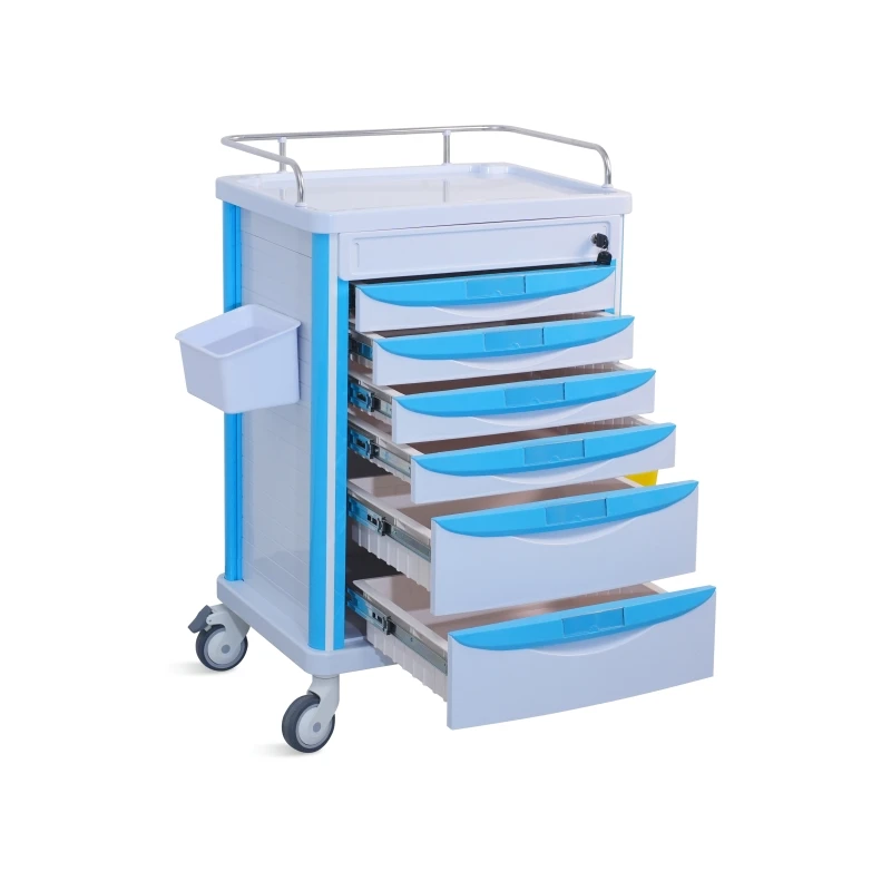 SKR-MT625 SAIKANG Economic 5 Drawers ABS Hospital Service Medicine  Cart