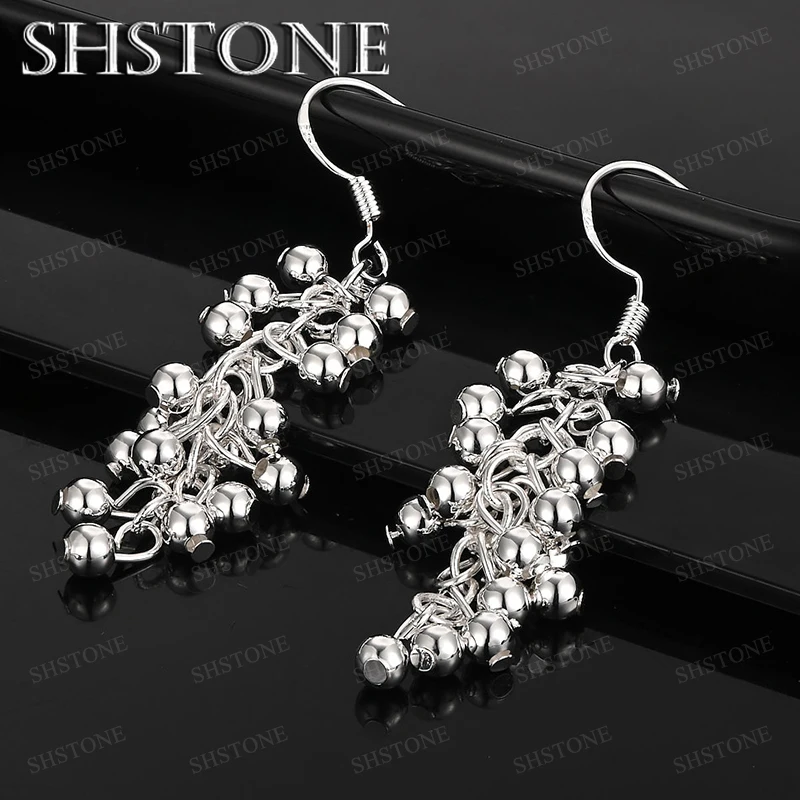 

New 925 Sterling Silver Drop Earring For Women Engagement Wedding Party Fashion Grace Jewelry Accessories Birthday Gift